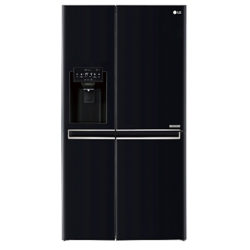 LG GSL761WBXV American Style Fridge Freezer, A+ Energy Rating, 90cm Wide, Non-Plumbed Water and Ice Dispenser, Black